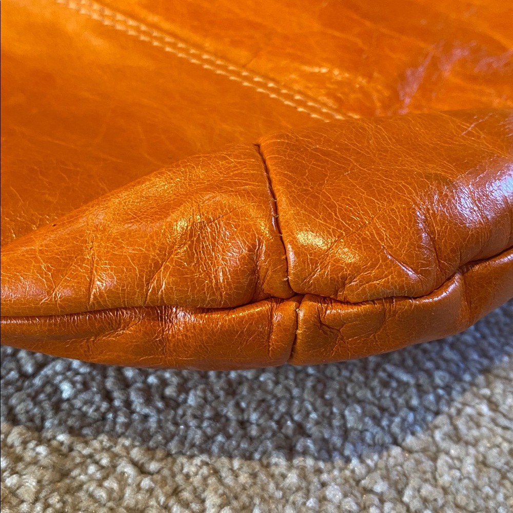 Maurizio Taiuti Leather Italian Purse Orange - Picture 9 of 11